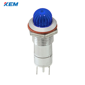 한국전재 KEM LED 인디케이터 12파이 고휘도 AC220V 청색 KLCRAU-12A220B