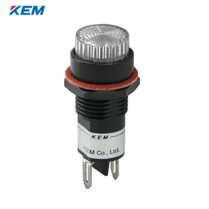 한국전재 KEM LED 인디케이터 12파이 플라스틱 고휘도 AC220V 백색 KLPU-12A220W