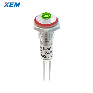 한국전재 KEM LED 인디케이터 6Φ 6파이 고휘도 DC3V 녹색 KLXU-06D03G