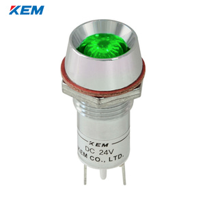 한국전재 KEM LED 인디케이터 12파이 고휘도 AC110V 녹색 KLRAU-12A110G