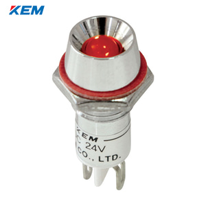 한국전재 KEM LED 인디케이터 10파이 일반휘도 AC220V 적색 KL-10A220R 100개단위