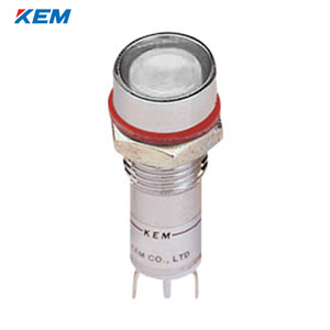 한국전재 KEM LED 인디케이터 12파이 고휘도 AC110V 백색 KLFU-12A110W