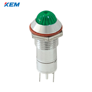 한국전재 KEM LED 인디케이터 12파이 고휘도 AC220V 녹색 KLHRANU-12A220G