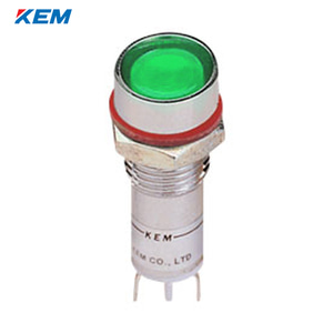 한국전재 KEM LED 인디케이터 12파이 고휘도 AC220V 녹색 KLFU-12A220G