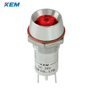 한국전재 KEM LED 인디케이터 12파이 고휘도 AC220V 적색 KLRAU-12A220R