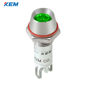 한국전재 KEM LED 인디케이터 8파이 고휘도 DC3V 녹색 KLU-08D03-G