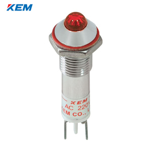 한국전재 KEM LED 인디케이터 8파이 고휘도 DC3V 적색 KLHRAU-08D03-R
