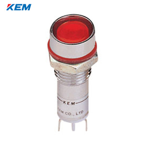한국전재 KEM LED 인디케이터 12파이 고휘도 AC110V 적색 KLFU-12A110R