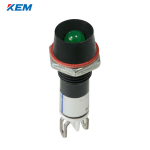 한국전재 KEM LED 인디케이터 8파이 일반휘도 DC24V 녹색 KLIS-08D24G