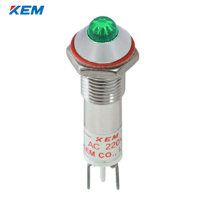 한국전재 KEM LED 인디케이터 8파이 고휘도 DC3V 녹색 KLHRAU-08D03-G