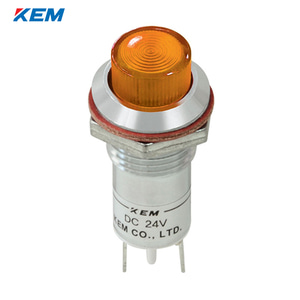 한국전재 KEM LED 인디케이터 12파이 고휘도 AC110V 황색 KLCU-12A110Y