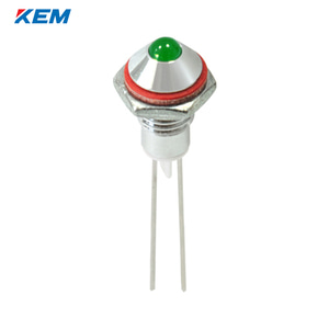 한국전재 KEM LED 인디케이터 6Φ 6파이 DC3V 녹색 KLH-06D03G