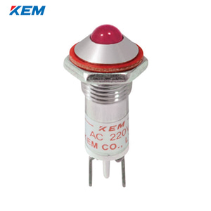 한국전재 KEM LED 인디케이터 8파이 일반휘도 AC110V 적색 KLH-08A110R