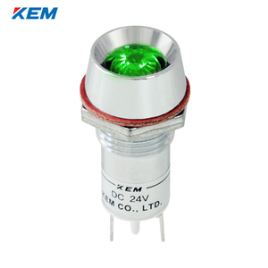 한국전재 KEM LED 인디케이터 12파이 고휘도 DC5V 녹색 KLU-12D05G