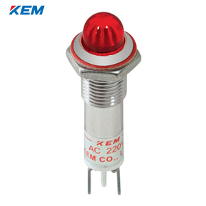 한국전재 KEM LED 인디케이터 8파이 고휘도 DC48V 적색 KLCRAU-08D48-R