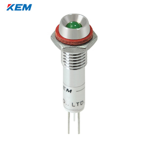 한국전재 KEM LED 인디케이터 6Φ 6파이 AC220V 녹색 KL-06A220G 100개