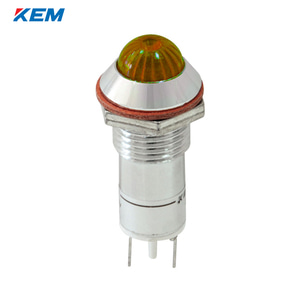 한국전재 KEM LED 인디케이터 12파이 고휘도 AC220V 황색 KLHRANU-12A220Y