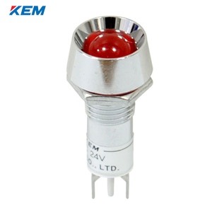 한국전재 KEM LED 인디케이터 10파이 일반휘도 DC3V 적색 KLB-10D03R