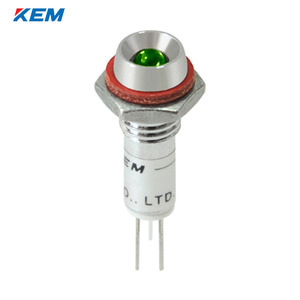 한국전재 KEM LED 인디케이터 6Φ 6파이 고휘도 DC3V 녹색 KLU-06D03G