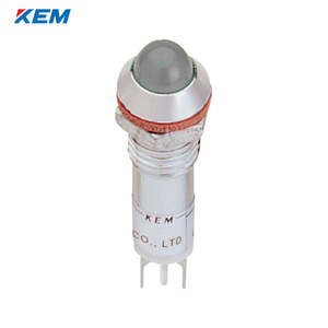 한국전재 KEM LED 인디케이터 10파이 일반휘도 AC110V 백색 적색점등 KLH-10A110W