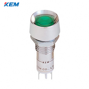 한국전재 KEM LED 인디케이터 12파이 고휘도 AC110V 녹색 KLDU-12A110G
