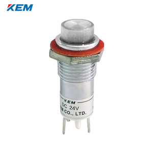 한국전재 KEM LED 인디케이터 12파이 고휘도 DC48V 백색 KLGU-12D48W