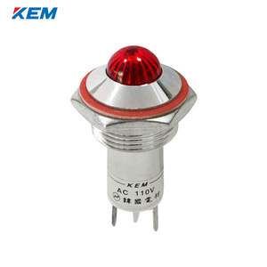 한국전재 KEM LED 인디케이터 16파이 고휘도 DC3V 적색 KLCRAU-16D03R