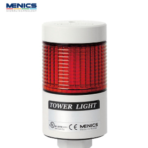 메닉스 56파이 LED 타워등 점등 1단 AC DC 겸용 24V PTE-LC-102-R