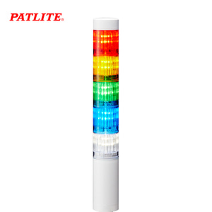 페트라이트 시그널 타워램프 40파이 5단 화이트본체 LED 직접취부형 LR4-5M2WJNW-RYGBC AC100-240V