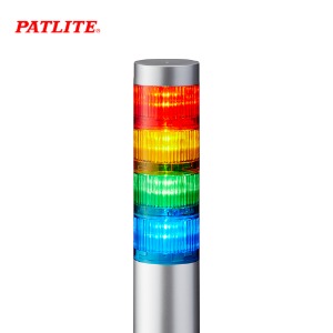 페트라이트 시그널 타워램프 실버몸체 4단 LED LR6-402WJNU-RYGB DC24V