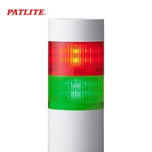 페트라이트 시그널 타워램프 부저형 2단 LED 적녹 LR10-202WJBW-RG DC24V